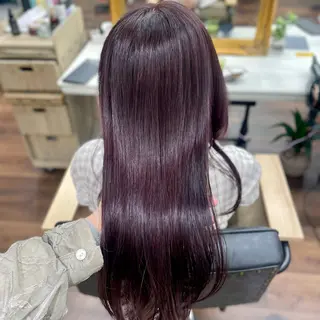 ロング カラー 🎀ときの/髪質改善 透けッ暖色カラー🪞のヘアスタイル