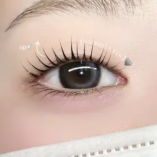マツエク・マツパ 🩶LED＆ダブル フラットRAN🪽のマツエク・マツパデザイン