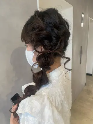 ヘアアレンジ 透明感カラー✨艶髪 制作🌱山根あゆみのヘアスタイル