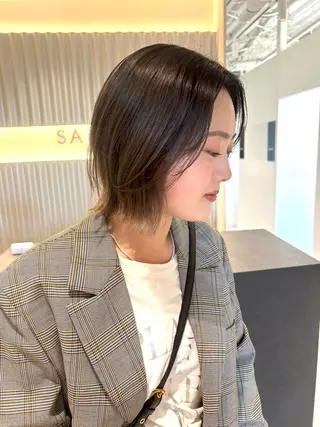 ショート 🤍垢抜け♡透明感 カラーmoeka🤍のヘアスタイル