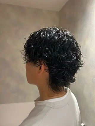 パーマ メンズ 横浜カラー/ブリーチ SAKI💫のヘアスタイル