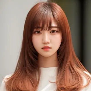 ロング 縮毛矯正・似合わせ タナカ レイヤのヘアスタイル