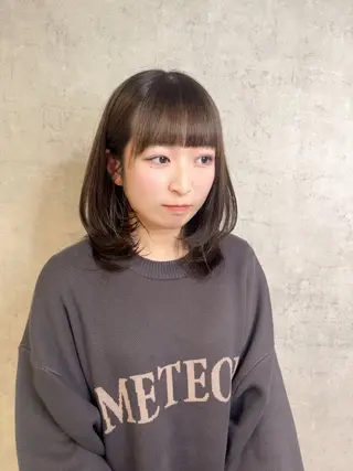 ミディアム KAEDE🎀 縮毛矯正＆パーマ特化のヘアスタイル