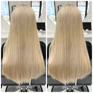 ロング 🦋ハイトーン🦋 石山 希理🦋のヘアスタイル