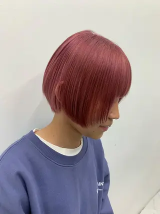 ショート カラー 🤍垢抜け♡透明感 カラーmoeka🤍のヘアスタイル