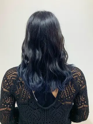ロング カラー ヘアアレンジ ハイトーン特化 川井優汰のヘアスタイル