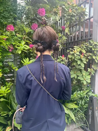 セミロング 🎗️【ヘアセット 美眉】吉川玲🎗️のヘアスタイル