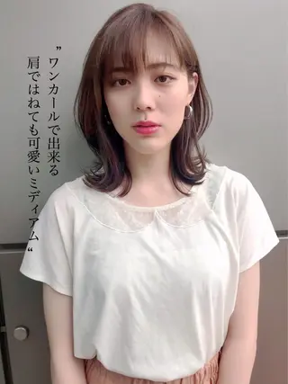 ミディアム 苅北 泰輔のヘアスタイル