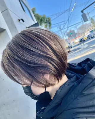 ショート カラー 通い続けられるサロン ママ美容師　明日香のヘアスタイル