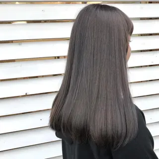セミロング カラー 菅沢 奈生のヘアスタイル