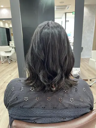 ミディアム たなか りなのヘアスタイル