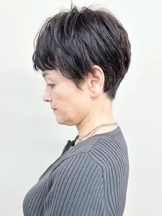 ショート ボブ/ゆるふわ ボブパーマ/とういのヘアスタイル