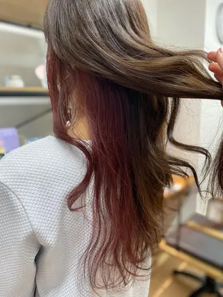 ロング カラー HIRAGA MIKIのヘアスタイル