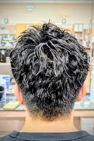 ショート パーマ 理容プラージュ燕三条 福井のヘアスタイル