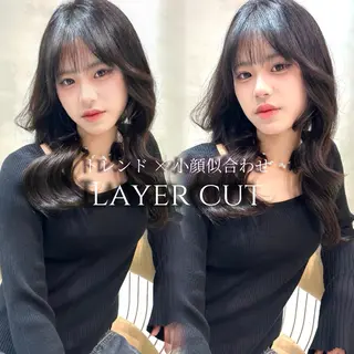 ロング Reve by lond所属・韓国レイヤー／艶髪 ／縮毛矯正／笑  璃のヘアスタイル