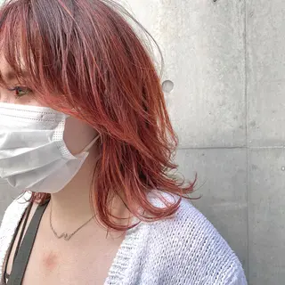 ミディアム カラー ヘアアレンジ 【ダメージレス施術】 【透明感】北村 拓也のヘアスタイル