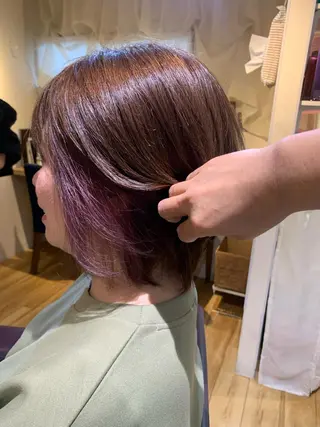 ショート カラー パーマ ヘアアレンジ メンズ キッズ ネイル マツエク・マツパ アイブロウ 白髪世代特化 🌿飯塚京橋のヘアスタイル