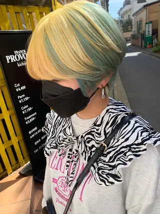 ショート カラー 薄田 珠美のヘアスタイル