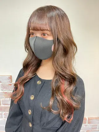 ロング カラー カラー&プルエクステ 大人気！！のヘアスタイル