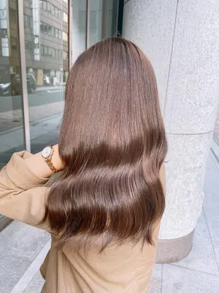 セミロング カラー 美髪美容師 🫧くぼた店長のヘアスタイル