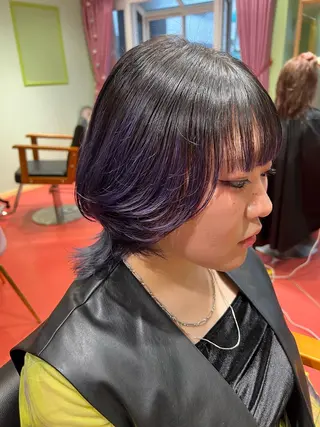 ショート 紙屋町ショート /ボブ　パーマ河内蓮のヘアスタイル