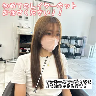 セミロング ブリーチなし/レイヤ ー特化🌈Tommyのヘアスタイル