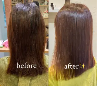 セミロング 髪質改善パーマ🫧 Natsumiのヘアスタイル