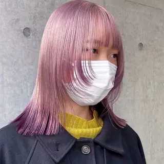 ミディアム カラー チャン💫レイヤー /透明感カラー💫のヘアスタイル