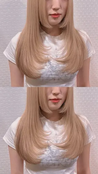 ロング カラー 柔らか垢抜けｶﾗｰと ｶｯﾄ🫧ASUKAのヘアスタイル