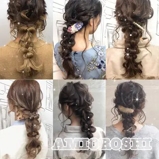 ロング カラー ヘアアレンジ TOMOKA 艶髪/透明感カラーのヘアスタイル