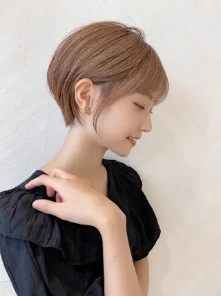 ショート カラー 🌟モテ髪ショート 🌟店長 津賀涼のヘアスタイル