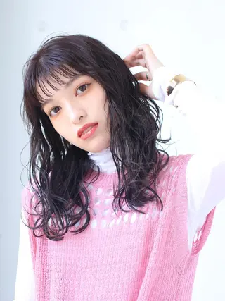セミロング 阪口 依美奈のヘアスタイル