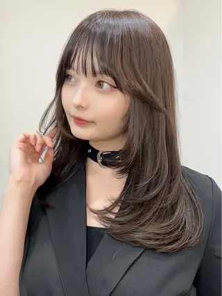 セミロング 韓国レイヤー🇰🇷 美髪縮毛矯正🫧拓海のヘアスタイル
