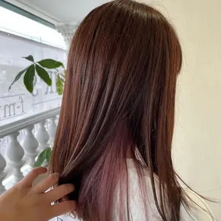 セミロング カラー 【Wカラー、美髪】 Misakoのヘアスタイル