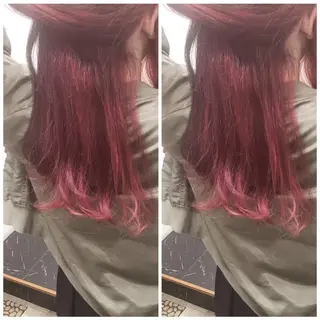 ロング カラー ヤナ マネージャーのヘアスタイル