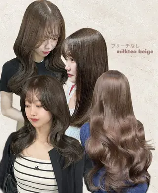 セミロング lafit kaede/韓国ヘアのヘアスタイル