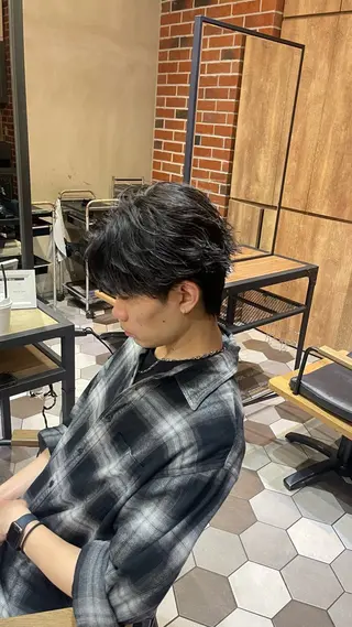 パーマ メンズ 大人男子の メンズパーマのヘアスタイル