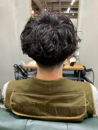 ショート パーマ メンズ 【S.BROOM】 店長　西川徹のヘアスタイル