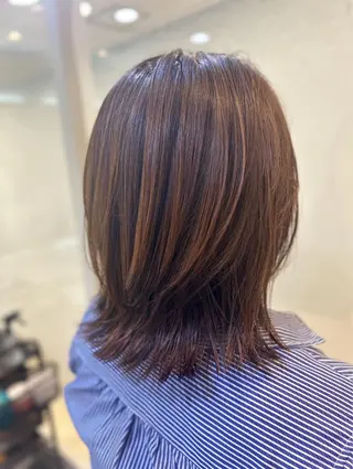 ミディアム 縮毛矯正/髪質改善/ 艶髪ササキナツミのヘアスタイル