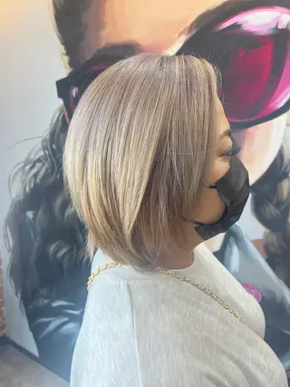 ショート カラー パーマ ヘアアレンジ メンズ キッズ ネイル マツエク・マツパ アイブロウ 久木原 ゆりのヘアスタイル