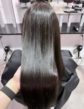 ロング パーマ こまつ まりやのヘアスタイル