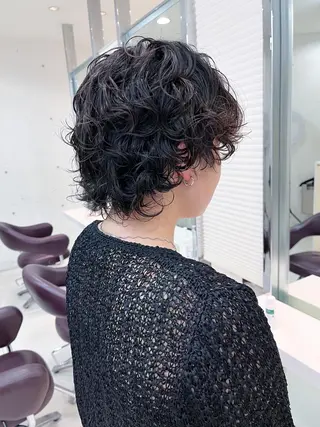 ショート パーマ 似合わせパーマ/ kazuのヘアスタイル