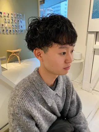 ショート パーマ メンズ &72 takiのヘアスタイル