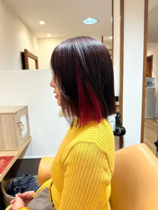 ミディアム カラー 田中 泰正のヘアスタイル