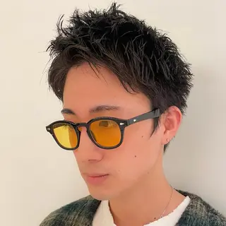 ショート メンズ 【吉祥寺】ショート/ レイヤーボブ/ryoのヘアスタイル