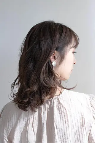セミロング パーマ Lapa ケンショーのヘアスタイル