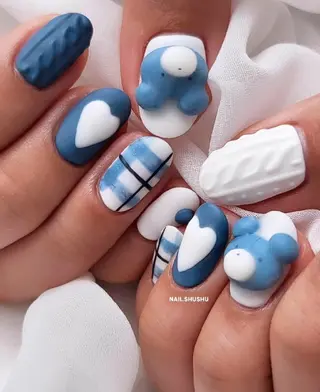ネイル 3dパーツ/流行り 👧shushu❤️のネイルデザイン