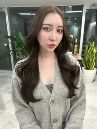 ミディアム カラー 韓国ヘア 店長NEGIのヘアスタイル