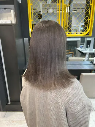 セミロング カラー 福岡美容師 SOUTAのヘアスタイル
