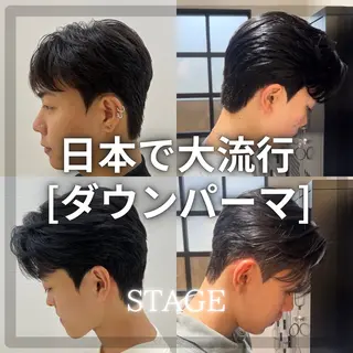 ショート パーマ ダウンパーマ/ 韓流ヘア/下栃棚渚のヘアスタイル